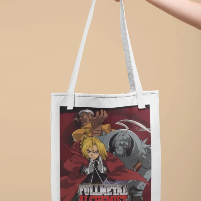 Therareparrot Anime Fma Full Mental Alchemist Printed Tote Bag