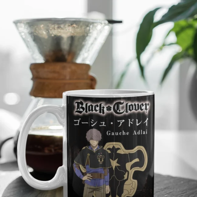 White Mug 330 Ml Anime Black Clover Printed Mug