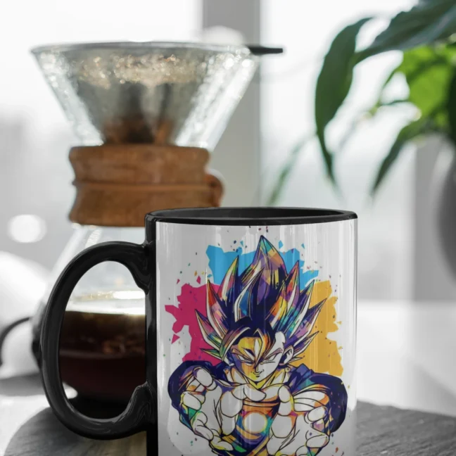Anime Dragon Ballz Black Mug