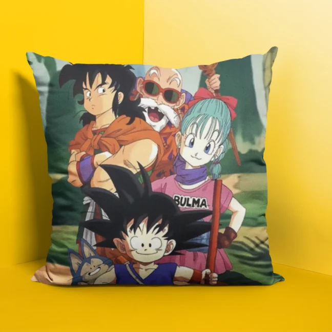 Anime Dragon Ballz Cushion Size 12 By 12 With Filler