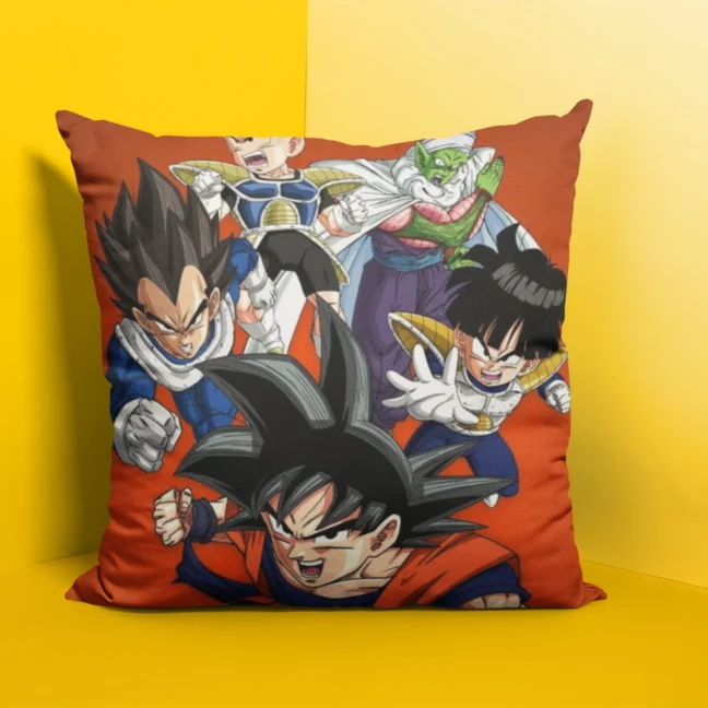Anime Dragon Ballz Cushion Size 12 By 12 With Filler