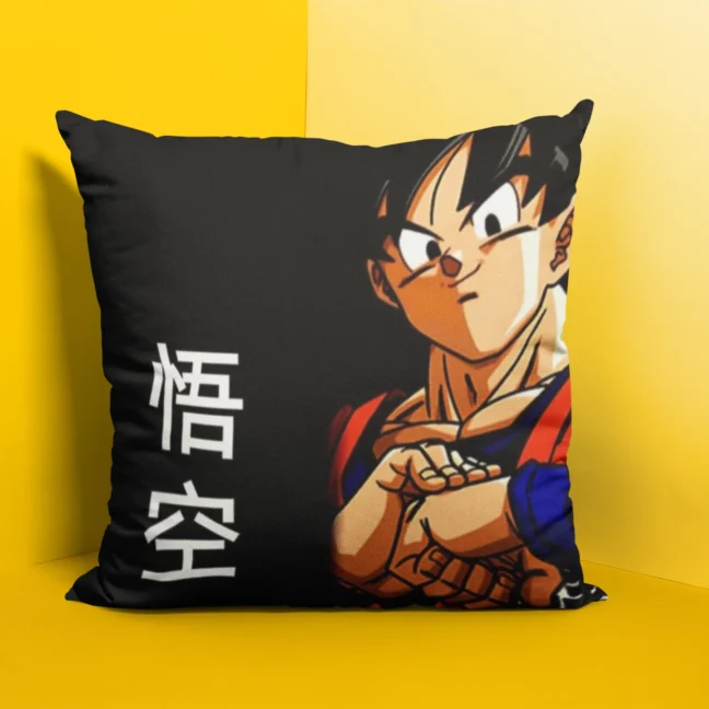 Anime Dragon Ballz Cushion Size 12 By 12 With Filler