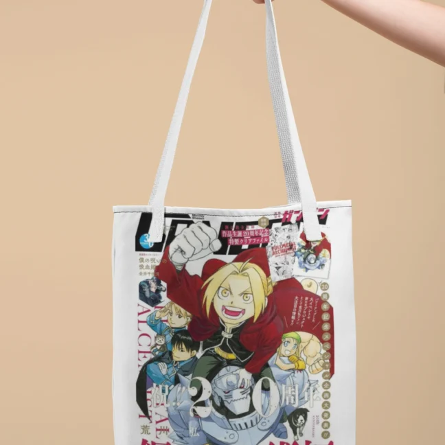 Therareparrot Anime Edward Elric Printed Tote Bag