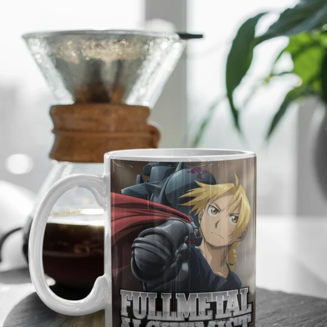 White Mug 330 Ml Anime Fma Full Mental Alchemist Printed Mug