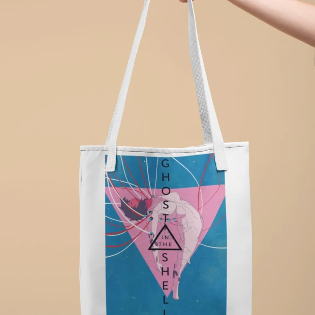 Therareparrot Anime Ghost In The Shell Printed Tote Bag