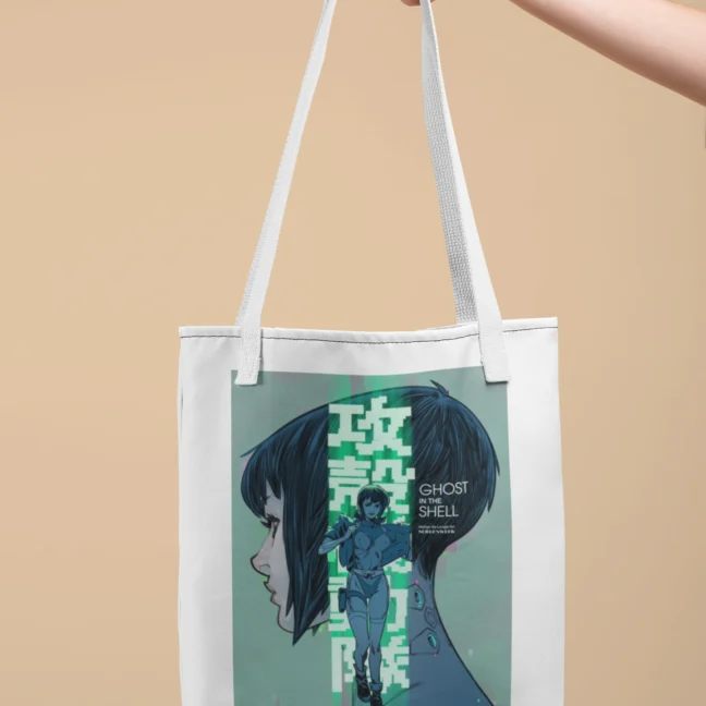 Therareparrot Anime Ghost In The Shell Printed Tote Bag