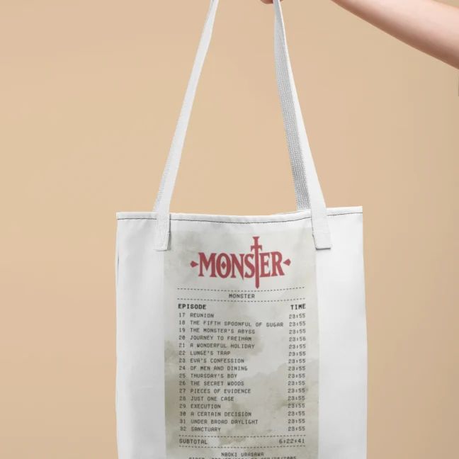 Anime Johan Monster Printed Tote Bag