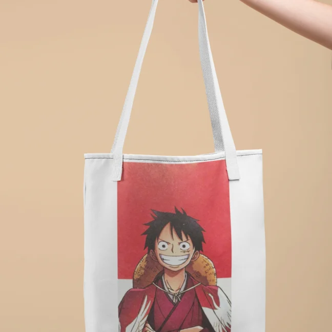 Anime Monkey D Luffy Printed Tote Bag