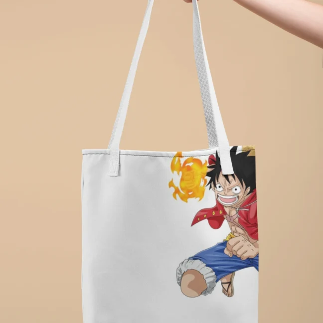 Anime Monkey D Luffy Printed Tote Bag