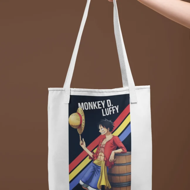 Anime Monkey D Luffy Printed Tote Bag