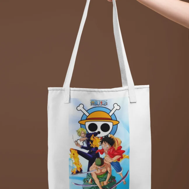 Anime Monkey D Luffy Printed Tote Bag