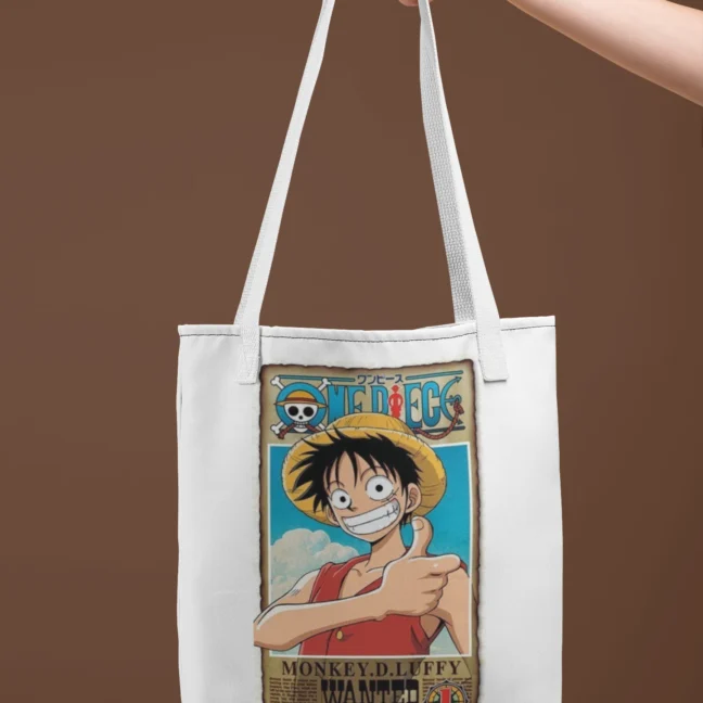 Anime Monkey D Luffy Printed Tote Bag