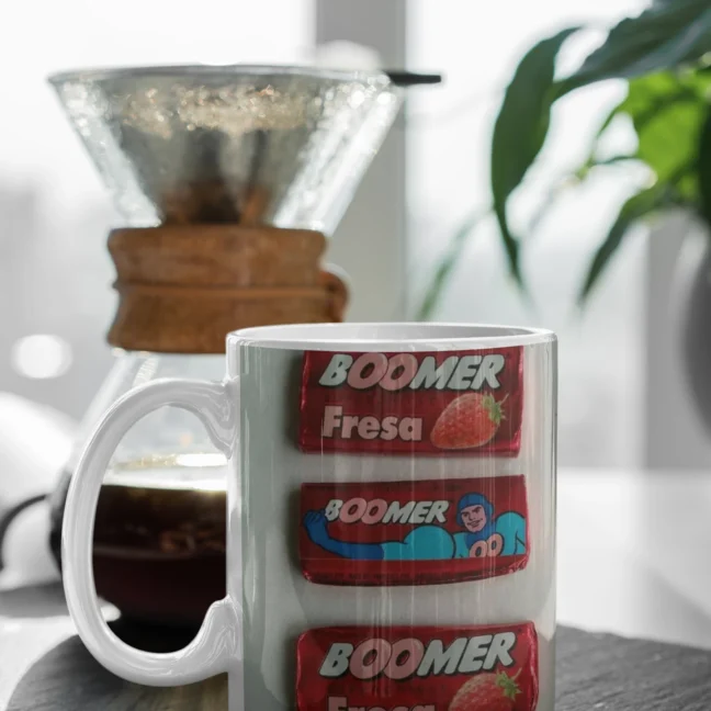 White Mug 330 Ml90 Kids Nostalgic Boomer Printed Mug
