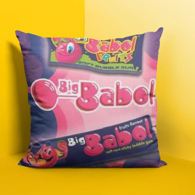 90 Kids Nostalgic Big Babool Printed Cushion Size 12 By 12 With Filler