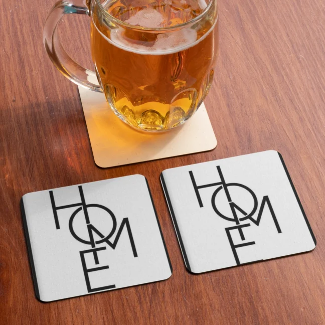 Therareparrot Home Printed Premium Tea Coaster Set Of 2