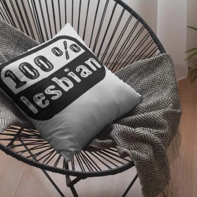 Therareparrot Lgbt Ninja 100 Percent Lesbian Printed Premium Tea Coaster Set Of 2