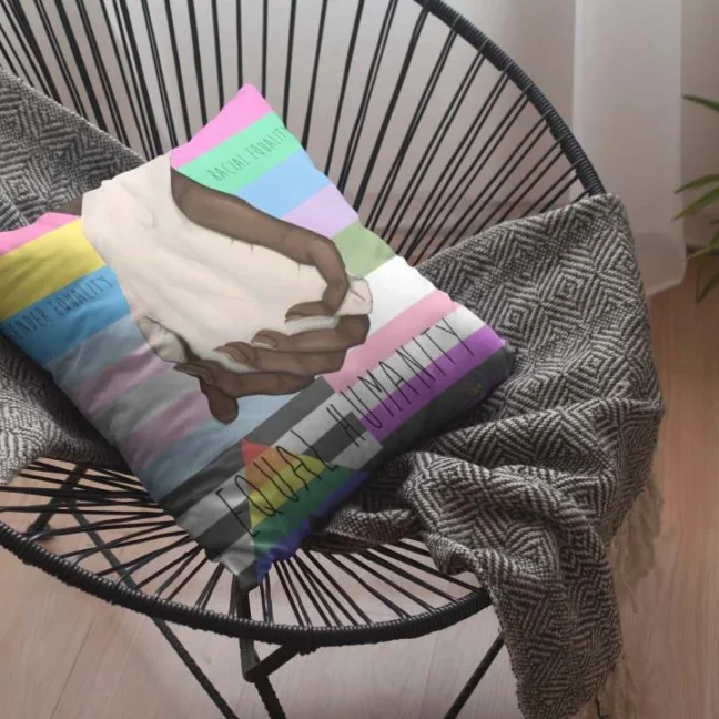 Therareparrot Lgbtq Equality Printed Premium Tea Coaster Set Of 2