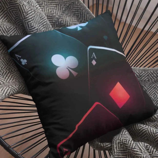 Therareparrot Taash Printed Quirky Cushion