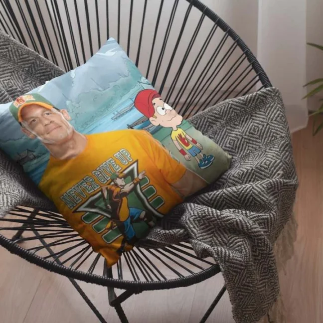 Therareparrot Wwe Johncena Printed Quirky Cushion