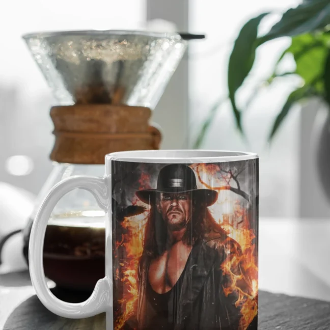 Therareparrot Wwe Undertaker Printed White Mug
