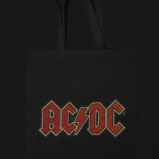 The Rare Parrot acdc_black - tote_bag