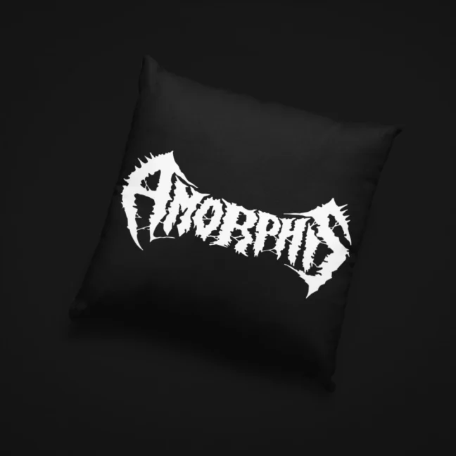 The Rare Parrot amorphis_black - throw pillow