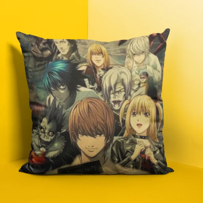 Anime Deathnote Printed Cushion Size 12 By 12 With Filler