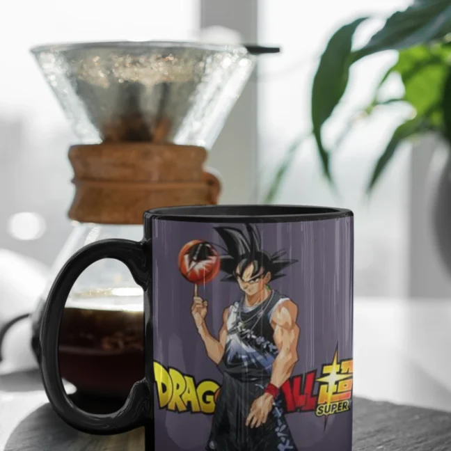 Anime Dragon Ballz Black Mug
