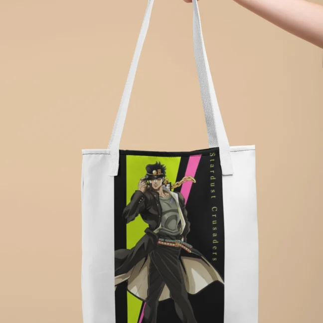 Anime Jotaro Kujo Printed Tote Bag
