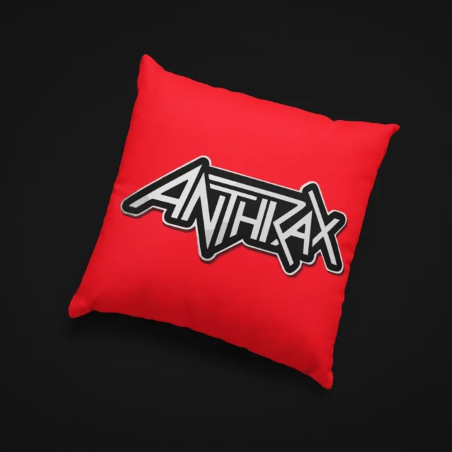 The Rare Parrot anthrax_red - Throw Pillow
