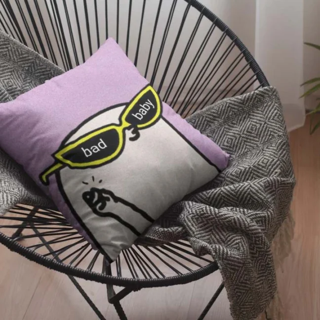 Bad Baby Quirky Printed Premium Tea Coaster Set Of 2