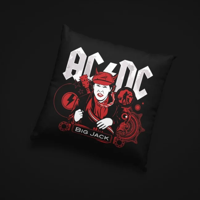 Clubofthefreaks Bigjack BlackThrow Pillow|Cushion With Filler