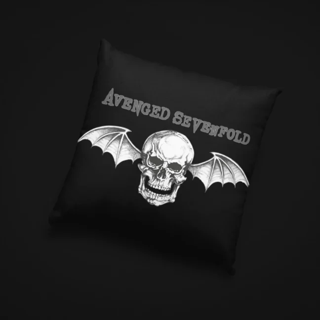 Clubofthefreaks Black DeathbatThrow Pillow|Cushion With Filler
