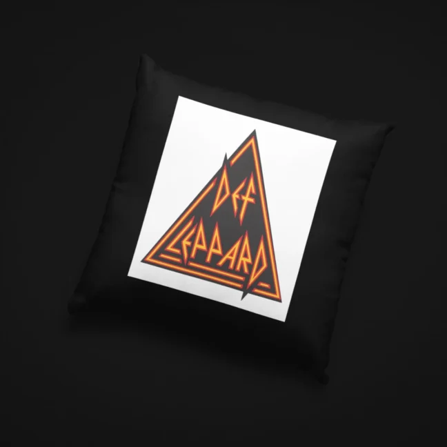 Clubofthefreaks Black Defleppard PillowThrow Pillow|Cushion With Filler