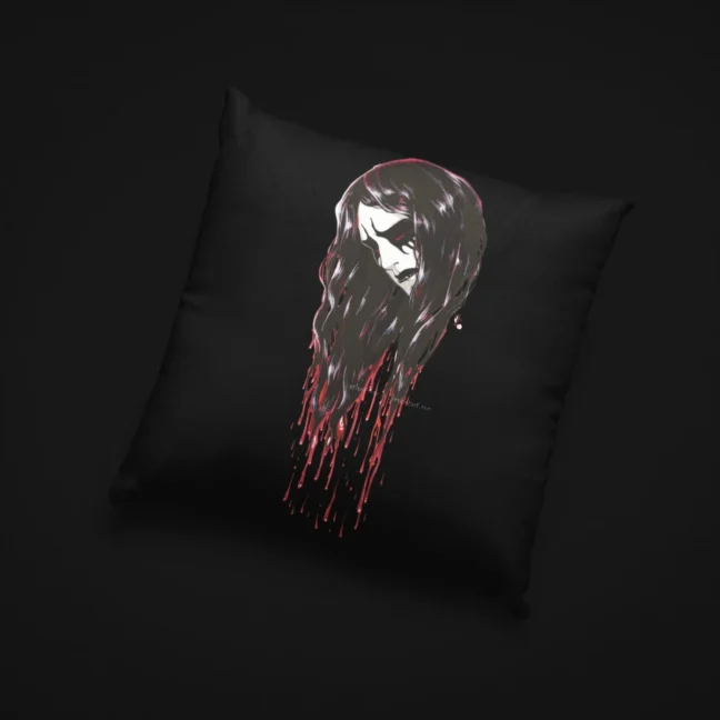 Clubofthefreaks Black Gothic PillowThrow Pillow|Cushion With Filler