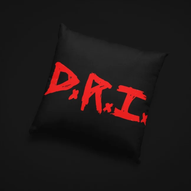 Clubofthefreaks Black Red DriThrow Pillow|Cushion With Filler