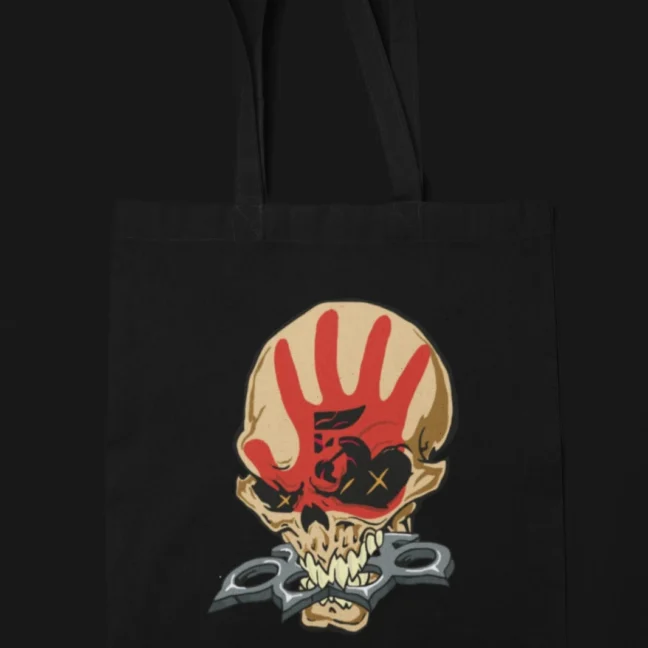 Clubofthefreaks Black Redskull Tote Bag