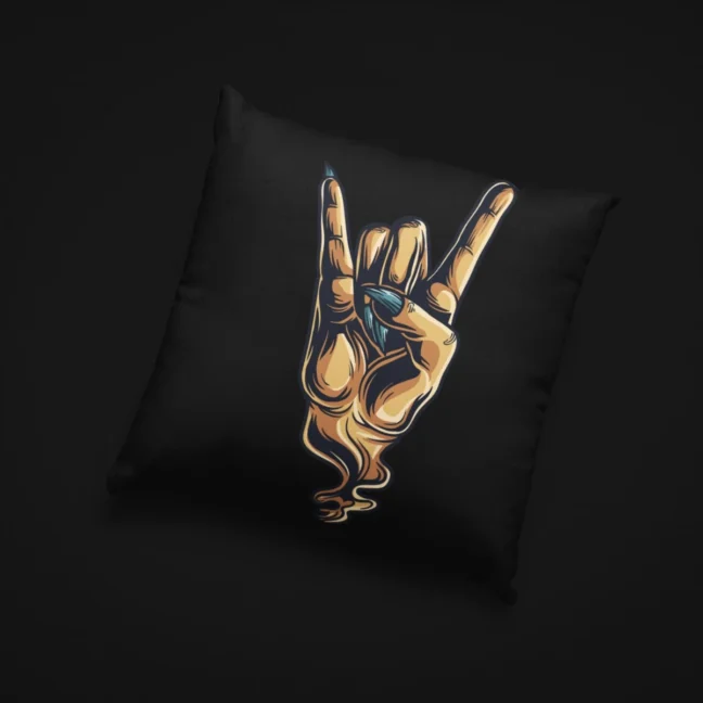 Clubofthefreaks Black Rockhand Tote Bag