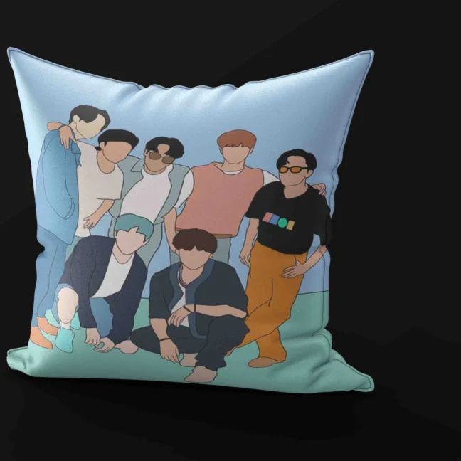 Therareparrot Bts Band Premium Tea Coaster Set Of 2