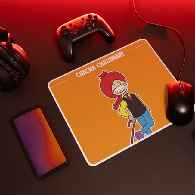 90 Kids Nostalgia Chacha Chaudhary Printed Mousepad