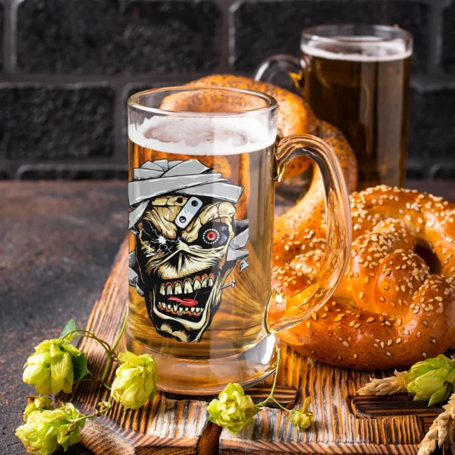 Clubofthefreaks Eddie Gold Beer Mug