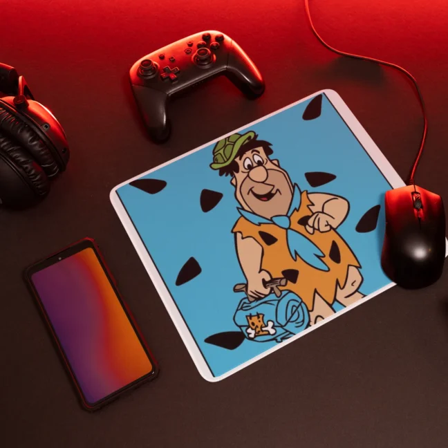 90 Kids Nostalgia Flinstones Printed Mousepad