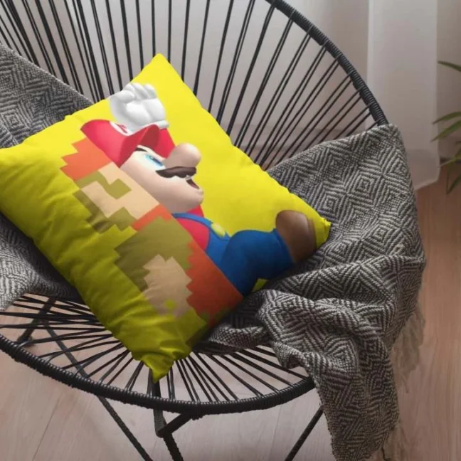 1990 Game Mario Printed Premium Tea Coaster Set Of 2