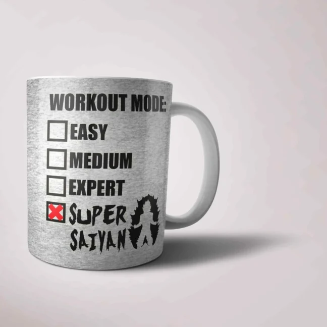 Anime Goku Printed White Mug