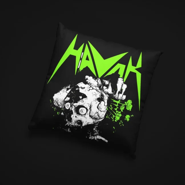 Clubofthefreaks Havok GreenThrow Pillow|Cushion With Filler