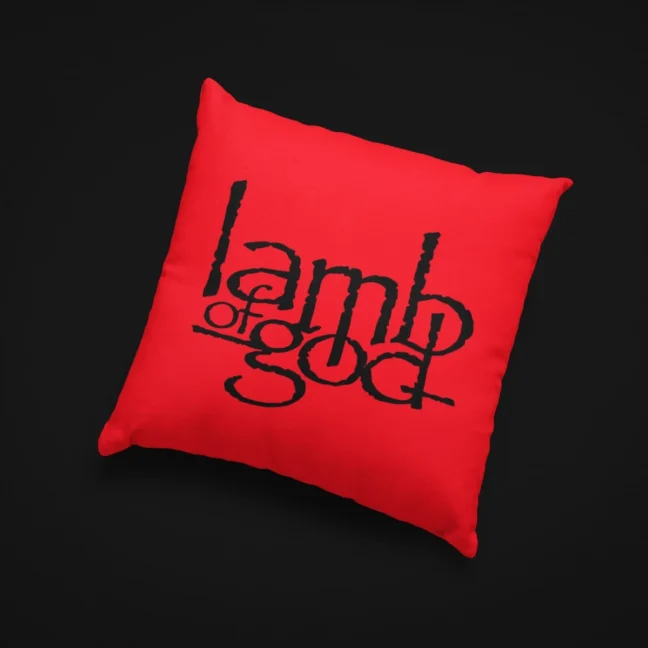 The Rare Parrot lamb_red - Decorative Throw Pillow