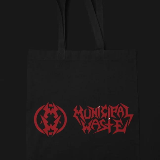 Clubofthefreaks Municipalwaste Black Canvas Tote Bag