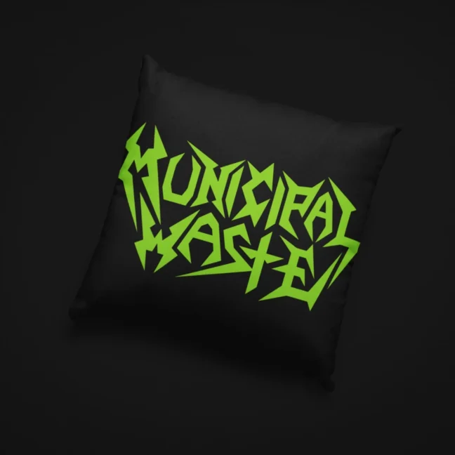 Clubofthefreaks Municipalwaste GreenThrow Pillow|Cushion With Filler
