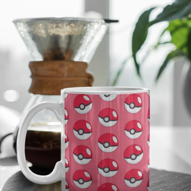 White Mug 330 Ml-Pokemon printed mug
