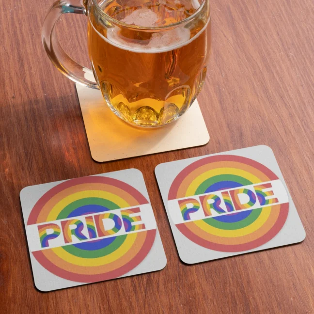 Therareparrot Pride Printed Premium Tea Coaster Set Of 2